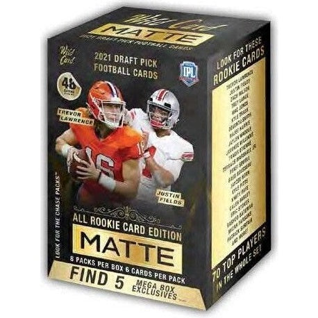 2021 Wild Card Football Draft Picks Matte Blaster Box