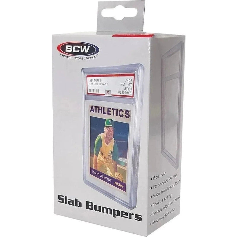 Graded Card Slab Clear Bumpers for Standard PSA Slab Case (BCW 6 PACK)