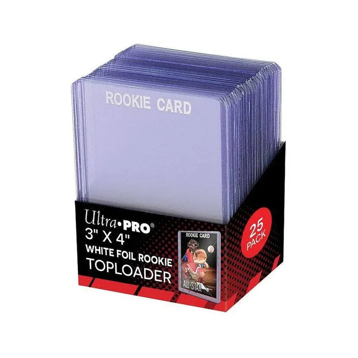 Ultra Pro ROOKIE CARD White Foil Toploader 25 Pack